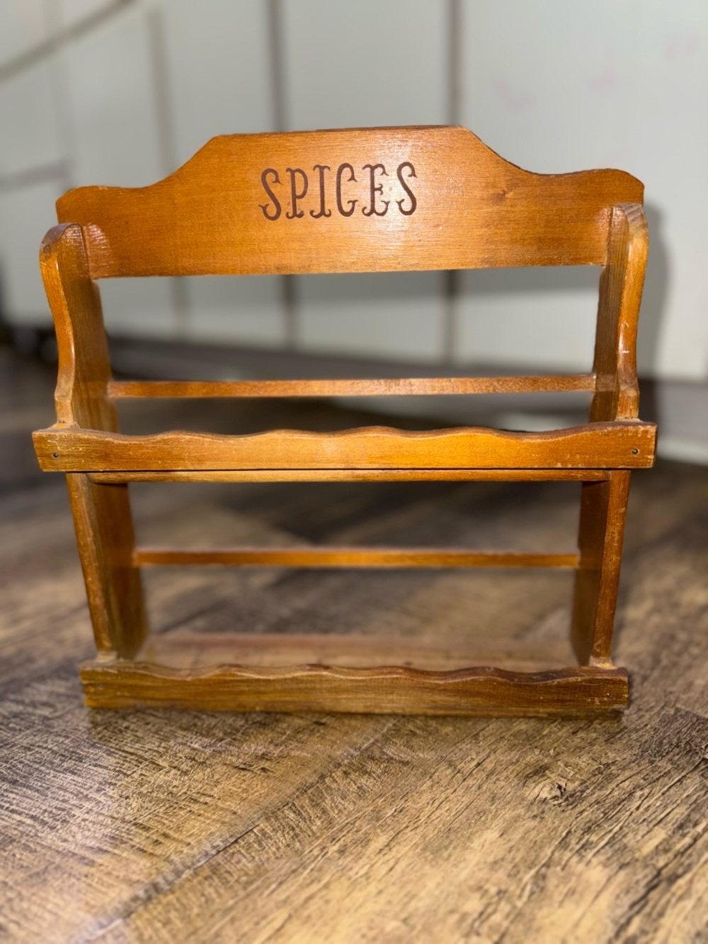 Vintage Wooden Spice Rack